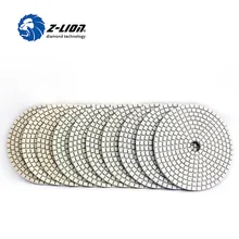 Z LION 10pcs 4 Inch Wet Diamond Polishing Pad For Granite Marble Concrete Angle Grinder Granite