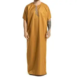 Большие размеры длинные халаты мужские мусульманский Дубайский Восточный халат, абайя ислам Homme Арабская одежда тобос Ближний Восток