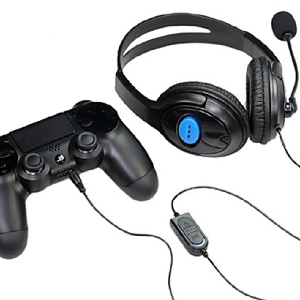 Проводные Игровые наушники для PS4 наушники с микрофоном стерео супер басовый для sony PS4 для playstation 4 наушники
