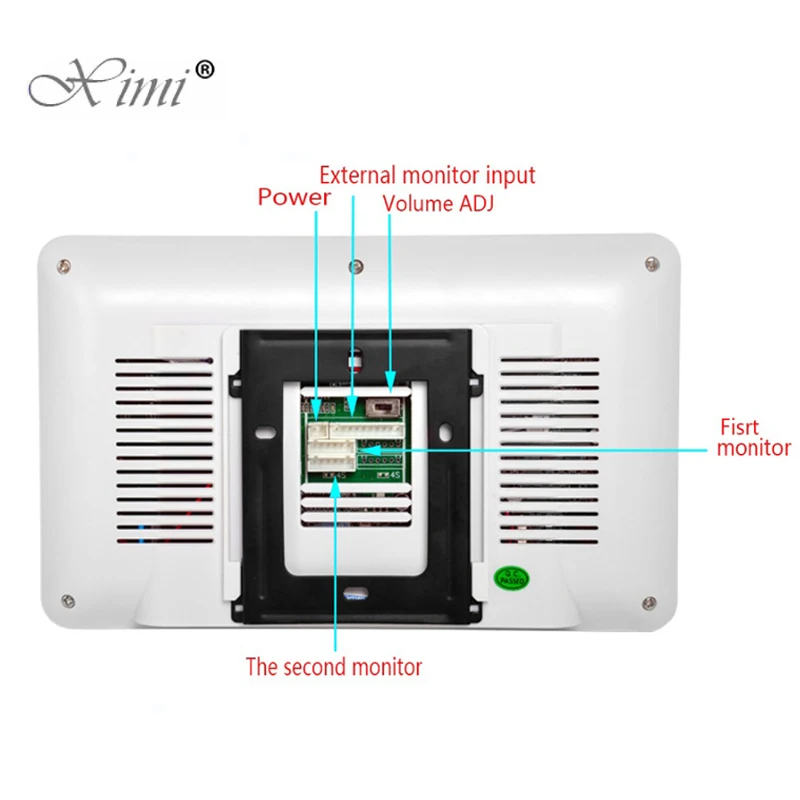 Top Security Village 7 Inch Color Video Door Phone Door Bell Intercom System With 4 Channel Camera Input Touch Video Doorphone