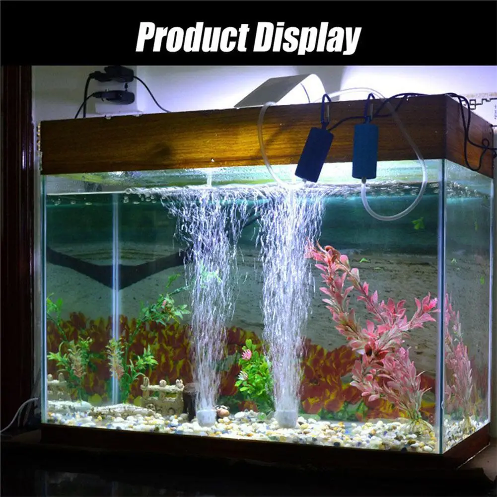 Портативный Миниатюрный аквариум с USB аквариумом кислородный воздушный насос бесшумные энергосберегающие принадлежности аксессуары