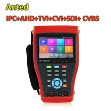 Ручной Onvif 4,3 дюймов SDI+ IP+ AHD+ CVI+ камера TVI тестер систем Скрытого видеонаблюдения с дисплеем HDMI в H.265 4 K IP Камера видео детектор для безопасности