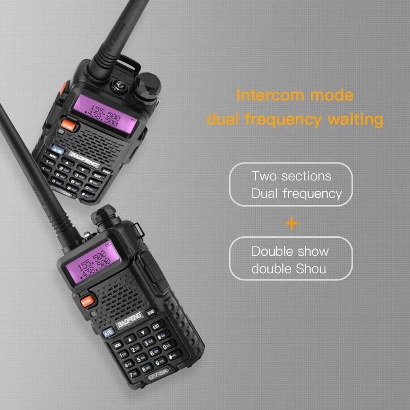 BAOFENG UV 5R Walkie Talkie Профессиональный CB радио Портативный трансивер 10 км УКВ ручной УФ
