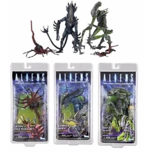 Neca avp aliens vs predador figura série rainha rosto hugger mantis gorila alienígena pvc figuras de ação modelo brinquedo presente