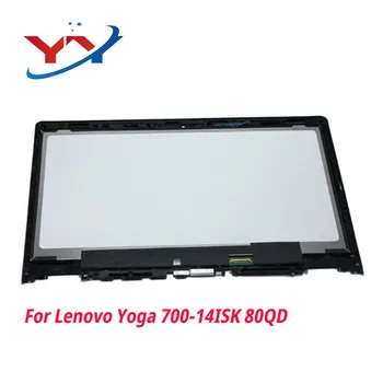 

14.0" laptop lcd display replacment For Lenovo Yoga 700-14ISK 80QD Touch Digitizer Assembly Free shipping