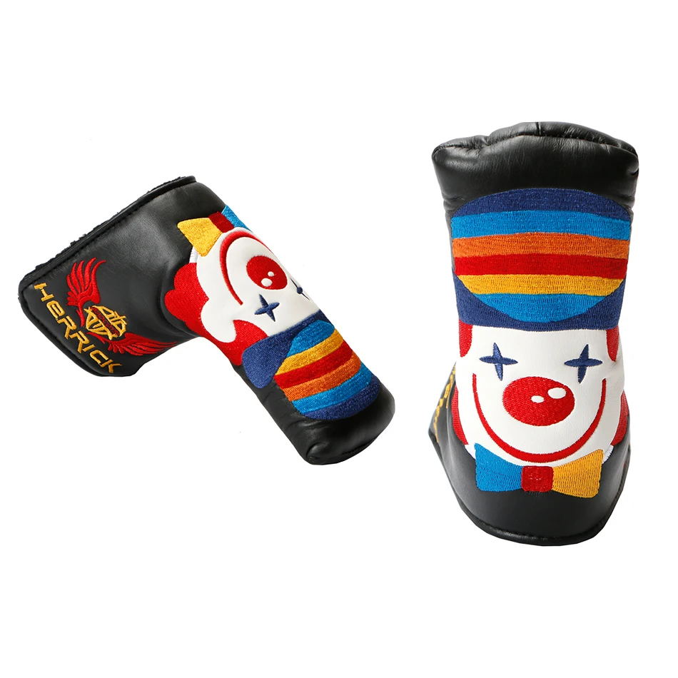 

2017 New clever clowns Golf clubs Putter Cover Headcover for Blade Golf Putter Black Head Cover Golf accessories