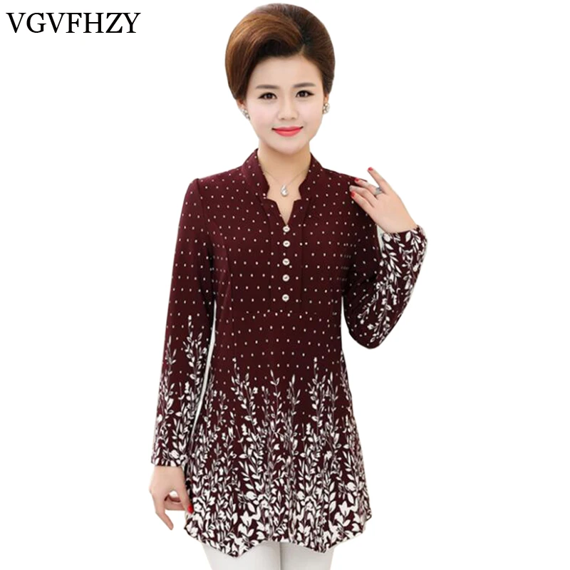

New Fashion Spring Women Blouses Shirts casual Loose printing white Blouse Long Sleeve Women Tops plus size 5XL 2018 LY748
