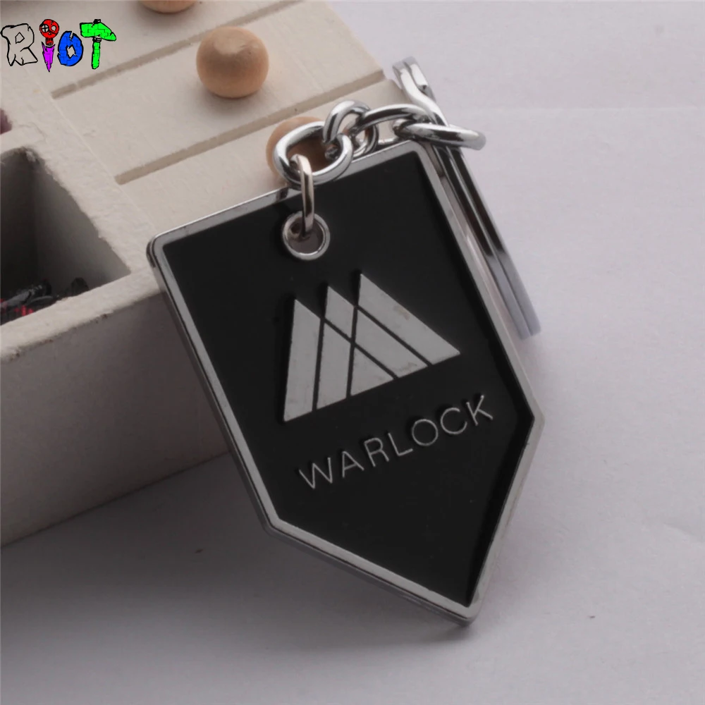 Retro PS4 Destiny Warlock Titan Hunter Metal Keychains