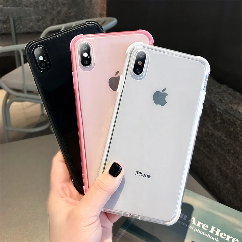 

Gasbag Soft Clear Case for Samsung Galaxy A20 A30 A50 M10 M20 M30 Dual Layer Dropproof Colorful Silicone TPU Cases