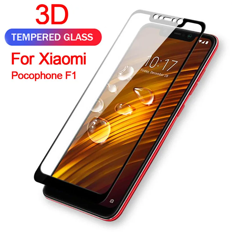 3D Glass For Xiaomi Pocophone F1 Poco F1    Tempered Glass