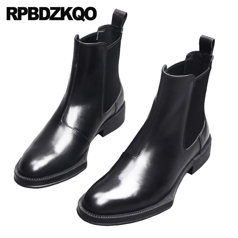 Vestir Negro Botines Cuero Real Corto Piel De Granos Fiesta Piel Genuina  Sintética Zapatos Botas Hombre Invierno Con Pieles Chelsea Cima Mas Alta  Formal Moda Masculino Cómodo Calzado|Botinas| - AliExpress