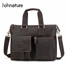 Новинка, винтажная Повседневная Сумка-тоут, натуральная кожа, мужская деловая сумка, мягкий портфель, сумка-мессенджер, сумки и сумки через плечо