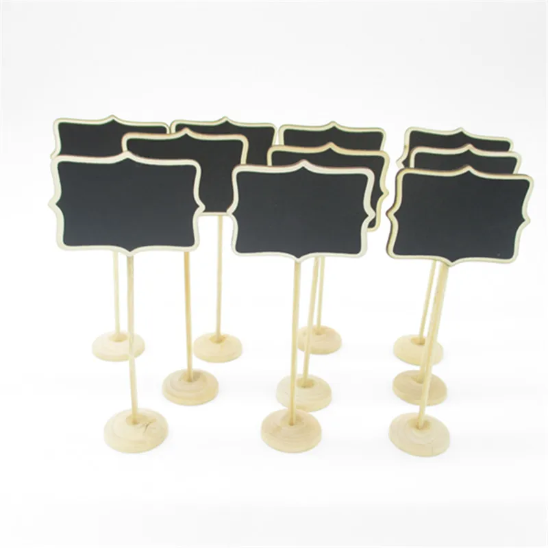 Mini Blackboard Chalkboard Stand Place Holder Clip Wordpad Message Note