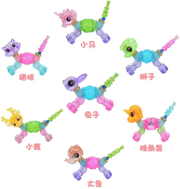 15pcs Magic Bracelet Twisty pet Animal Bracelets for Kids Girls