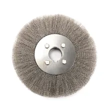 250x32 мм проволока из нержавеющей стали плоская проволока из нержавеющей стали колесо плоская проволока щетка дерево Полировочная головка инструмент Аксессуары