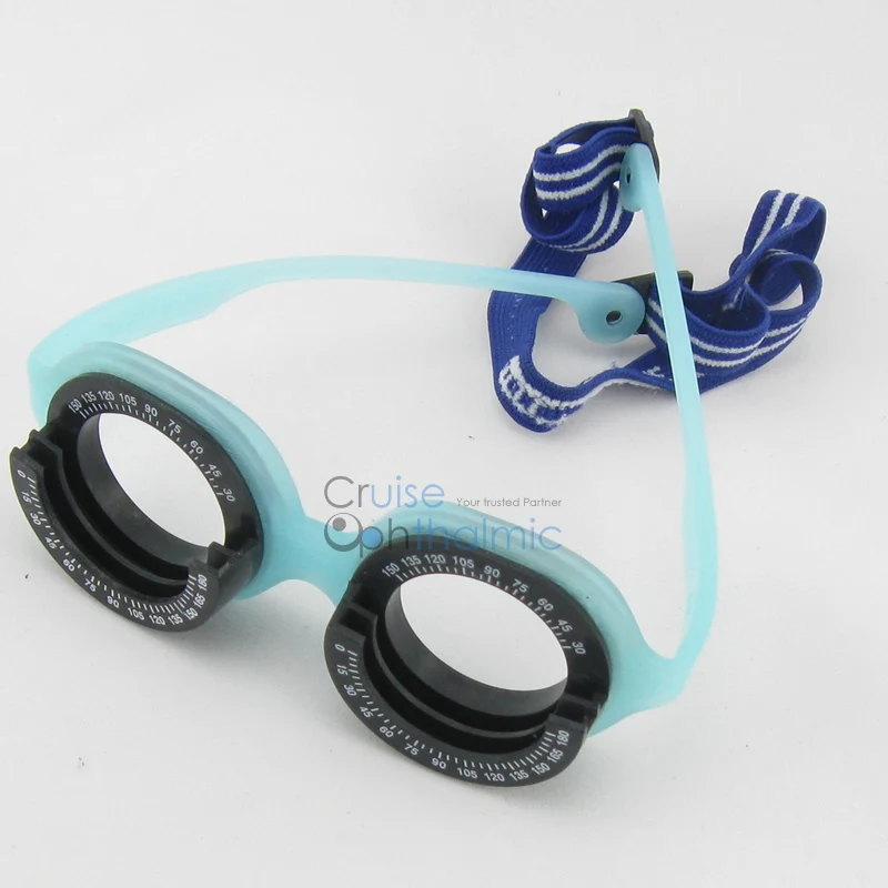 

Optometry Paediatric PD 56MM Trial Frame Soft Silicon | Trial Frames TF4856P with Plastic Cover 3 Lens each Eye