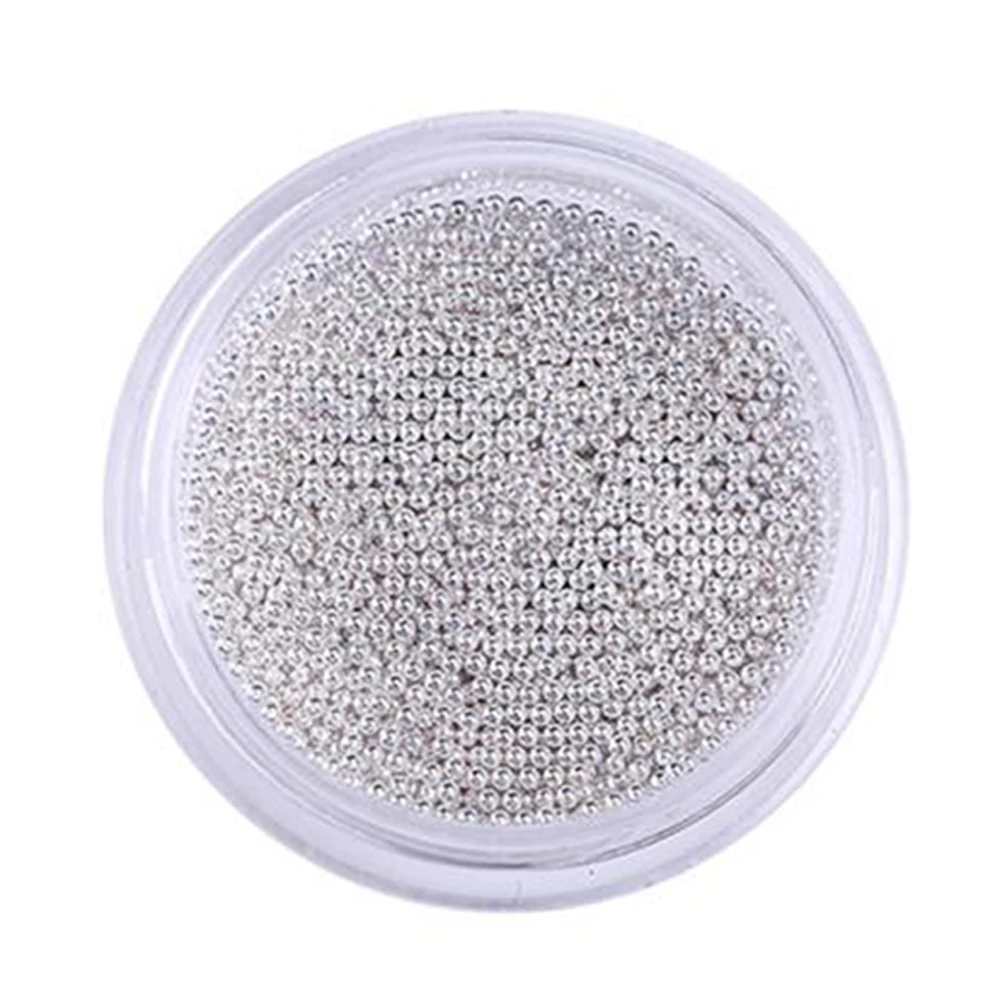 

2000 pcs/Set Rhinestones Nail Metal Beads DIY UV Gel Nail Accessories