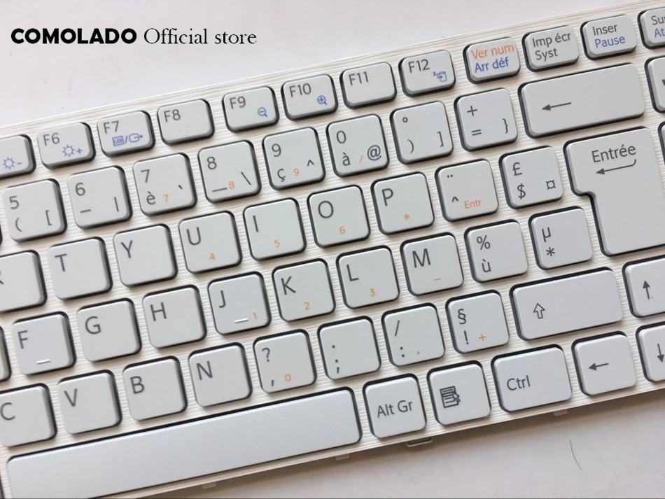 FR French Keyboard For Sony VGN-NW VGN NW White with frame Keyboard FR Layout (2)