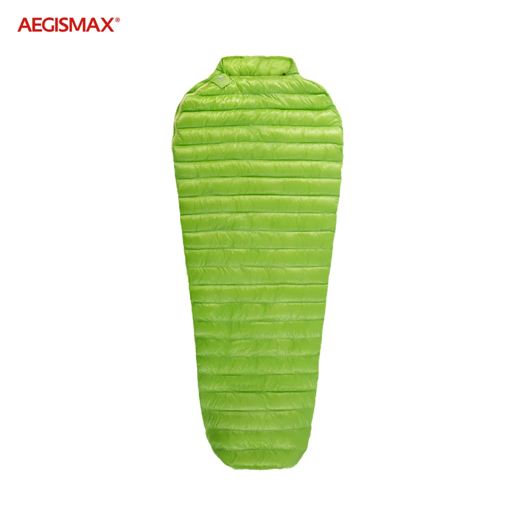 AEGISMAX открытый Urltra-светильник, спальный мешок на гусином пуху, трехсезонный пуховый спальный мешок, спальный мешок на пуху для мам, зеленый