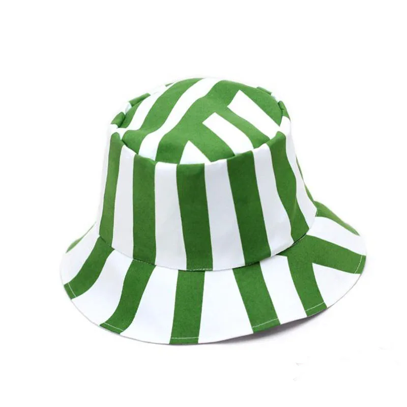 Green and White Stripe Sandal hat Cap Costume Bleach Kisuke Urahara