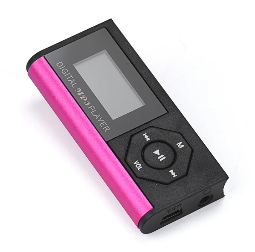 Многоцветный Мини USB MP3 музыкальный медиаплеер ЖК-экран Поддержка 16 Гб Micro SD TF карта - Название цвета: as show