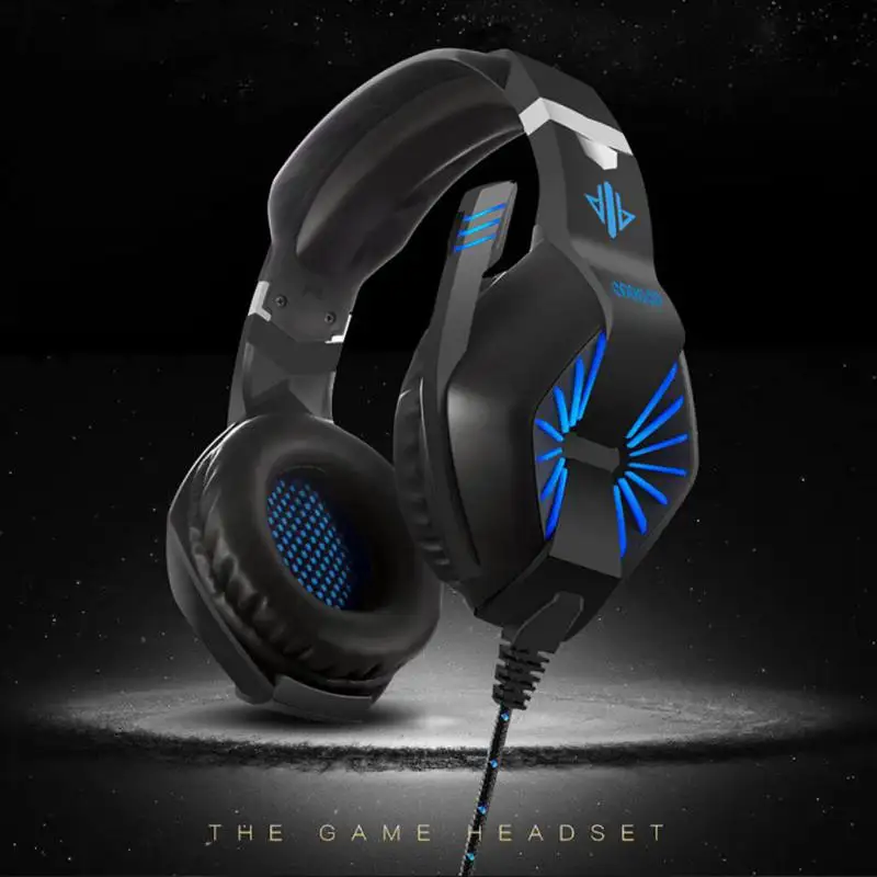 

2019 New Gaming Headset Smart Noise Reduction Headphone Unversal Mobile Phone Computer Earphone with Mic LED Light hot