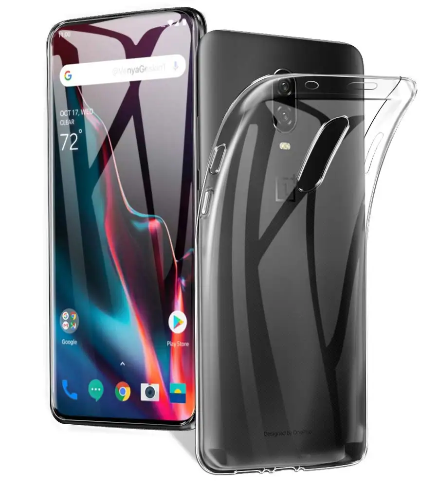 Прозрачный чехол для телефона OnePlus 7 Pro 6T 6 5T 5 3t 3 кристальная Мягкая тонкая защита