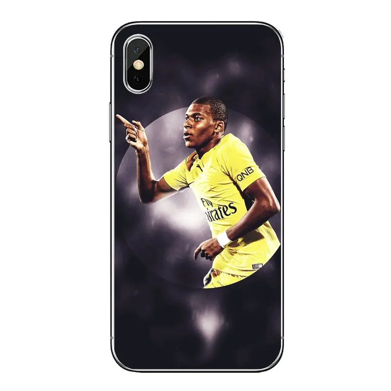 Франция Футбол Star Kylian Mbappe для iPod Touch iPhone 4 4S 5 5S 5C SE 6 6 S 7 8 X XR XS плюс MAX мягкий прозрачный корпус крышки - Цвет: images 2