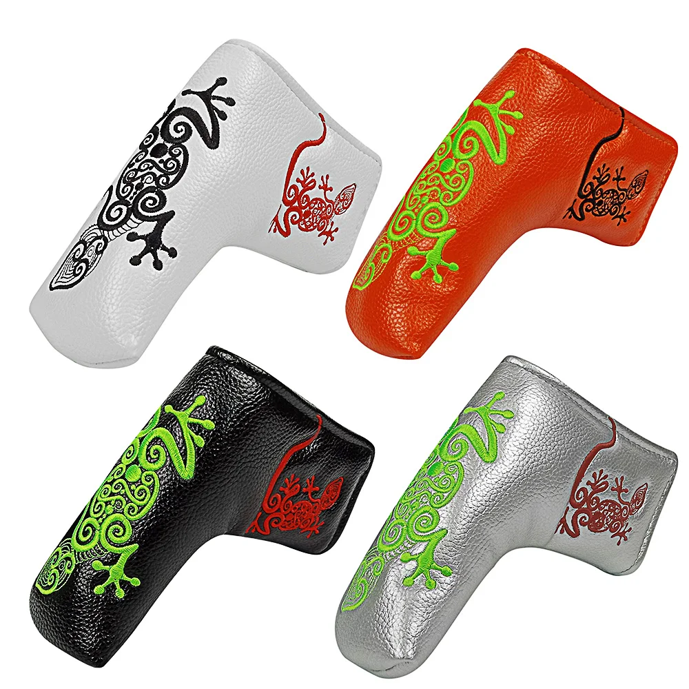 Gecko Embroidery Golf Club Headcover for Blade Golf Putter Protector 4Colors