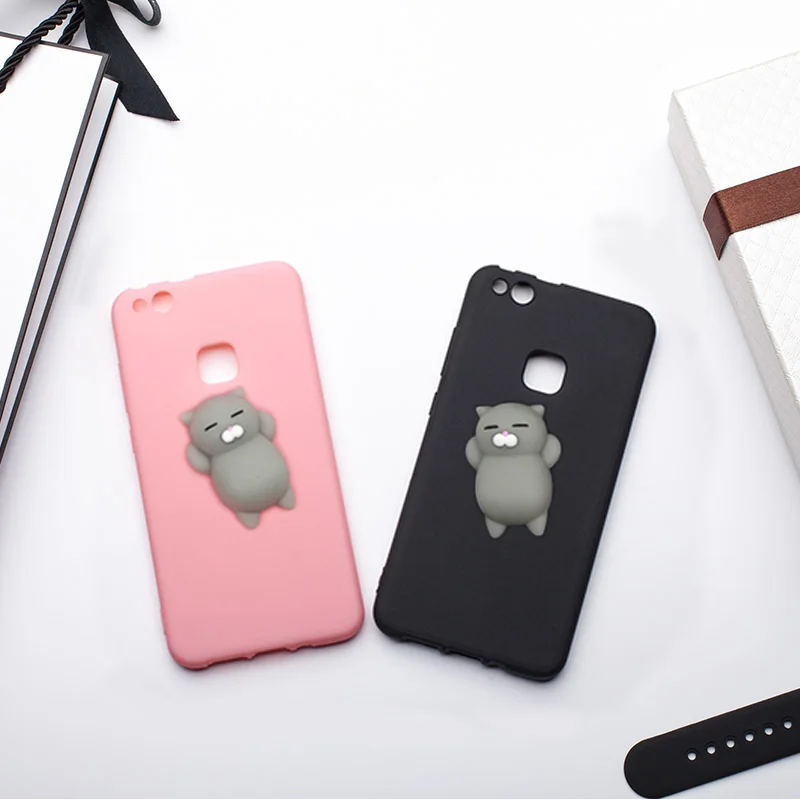 Mrgo Case For Huawei P10 Lite Case P10 Cover Silicone Cute Clumsy Cat Squishy For Coque Huawei P10 Lite Case Phone Bag Fundas Case For Huawei Case Forphone Bag Aliexpress