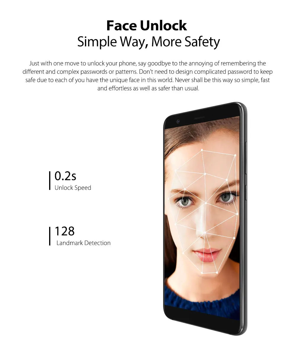 Ulefone S1 Face ID Android 8,1 смартфон 5,5 ''18:9 Экран двойной сзади Камера мобильного телефона mt6580 четыре ядра 3g 3000 мАч сотовый телефон