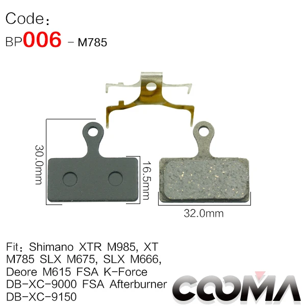 4 пары велосипедных тормозных колодок для SRAM Avid SHIMANO Magura Hayes Formula и других брендов