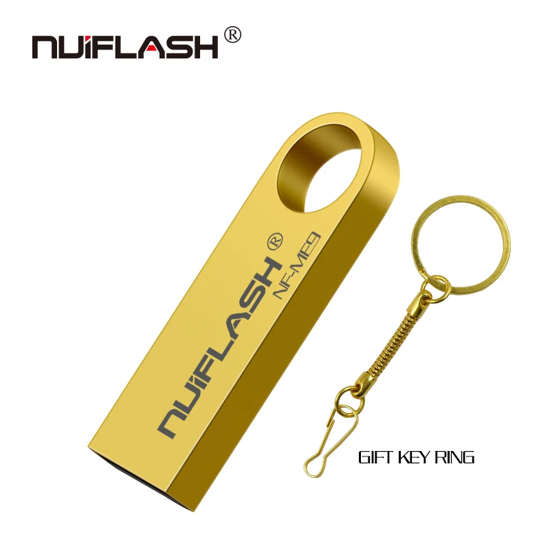 Nuiflash дизайн высокое качество металла USB2.0 memoria pendrive 64 Гб/32 ГБ/16 ГБ/8 ГБ/4 ГБ usb флэш-накопитель карта памяти красочные