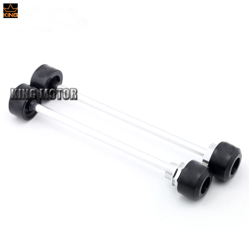 

For KTM 690 DUKE 2012-2015/ 690 DUKE R 2013-2015 Motorcycle Front & Rear Axle Fork Wheel Protector Crash Sliders Cap Pad