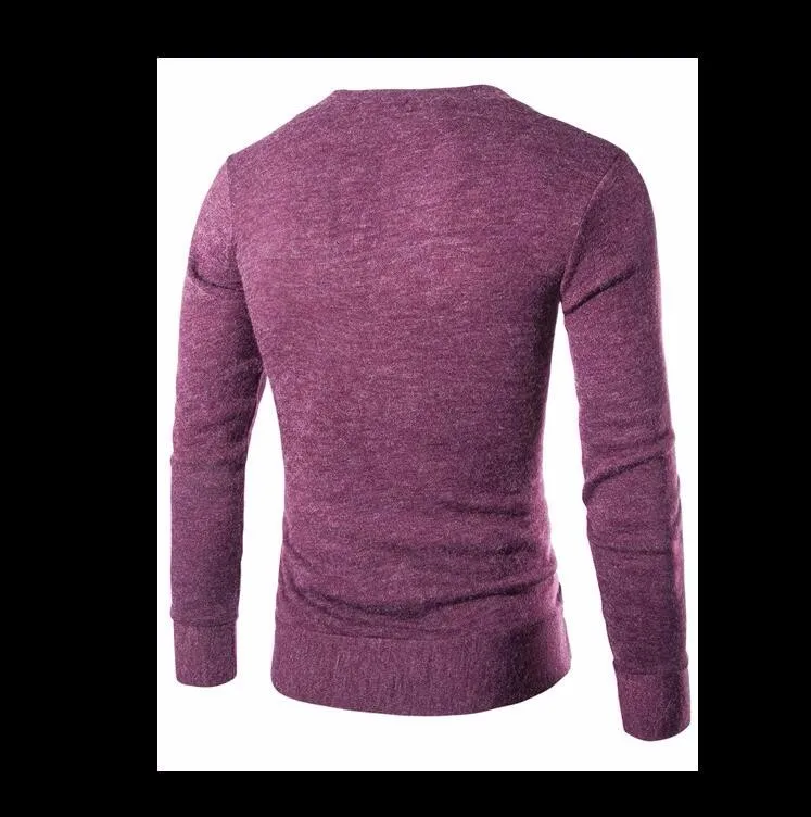 Pull Homme свитера с v-образным вырезом Стильный вязаный мужской свитер с длинными рукавами мужские однотонные длинные свитера пуловер 7 цветов