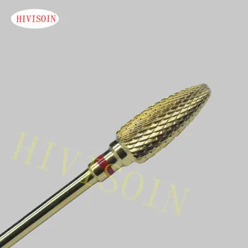 

Gold grinding head Cross Cut - Tungsten Carbide Dental Lab Burs - Fine - ISO 140