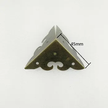 

Wooden Box Cloud Coner,Wine Box Protector,Embellishment Findings Triangle Corners Antique Bronze Tone Hollow Pattern 45mm,2Pcs