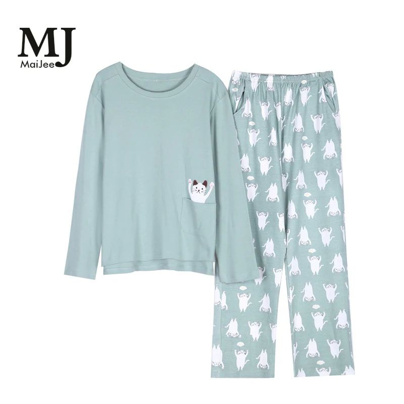 Maijee милый Pijama De животных одежда с длинным рукавом пижамы Para как Mulheres Pijamas Mujer пижамы Kigurumi пижамы для Для женщин Pyjama Femme