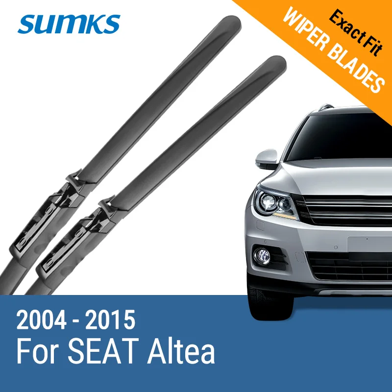

SUMKS Windscreen Wiper Blades for SEAT Altea Fit Claw Type Arms 2004 2005 2006 2007 2008 2009 2010 2011 2012 2013 2014 2015