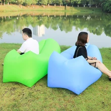 Открытый походный коврик Быстрый надувной диван ленивый мешок воздушный диван Laybag спальный коврик мешок для взрослых кровать надувной шезлонг стул кемпинг матрас