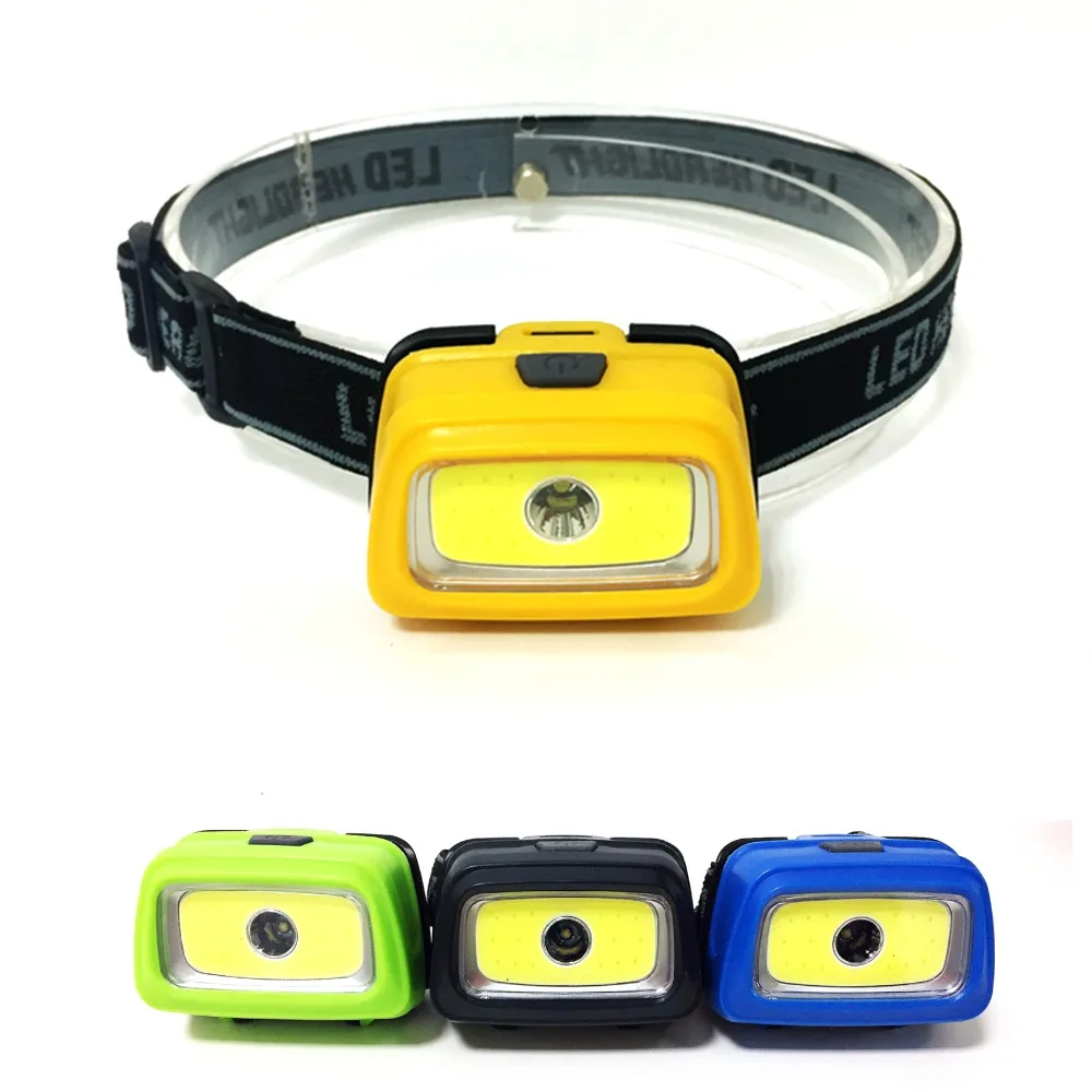 

MingRay LED headlight aaa battery 3 Mode COB Head Lamp adjustable size Torch flashlight on head Camping powerful mini light