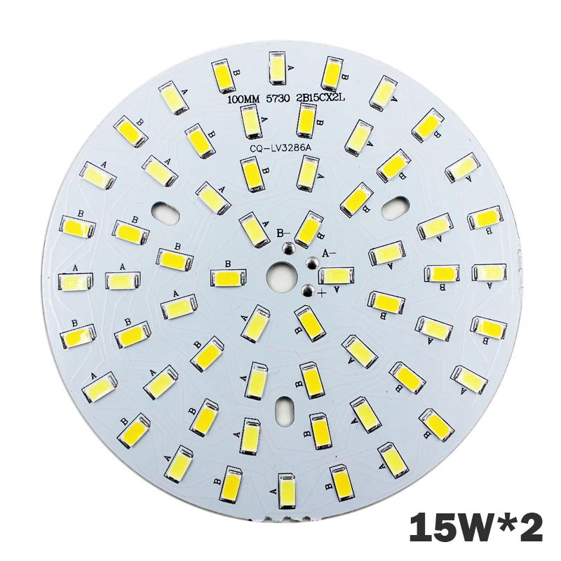 Теплый/Холодный белый два цвета в одном PCB 3 Вт 5 7 9 12 15 18 5630/5730 SMD световая доска