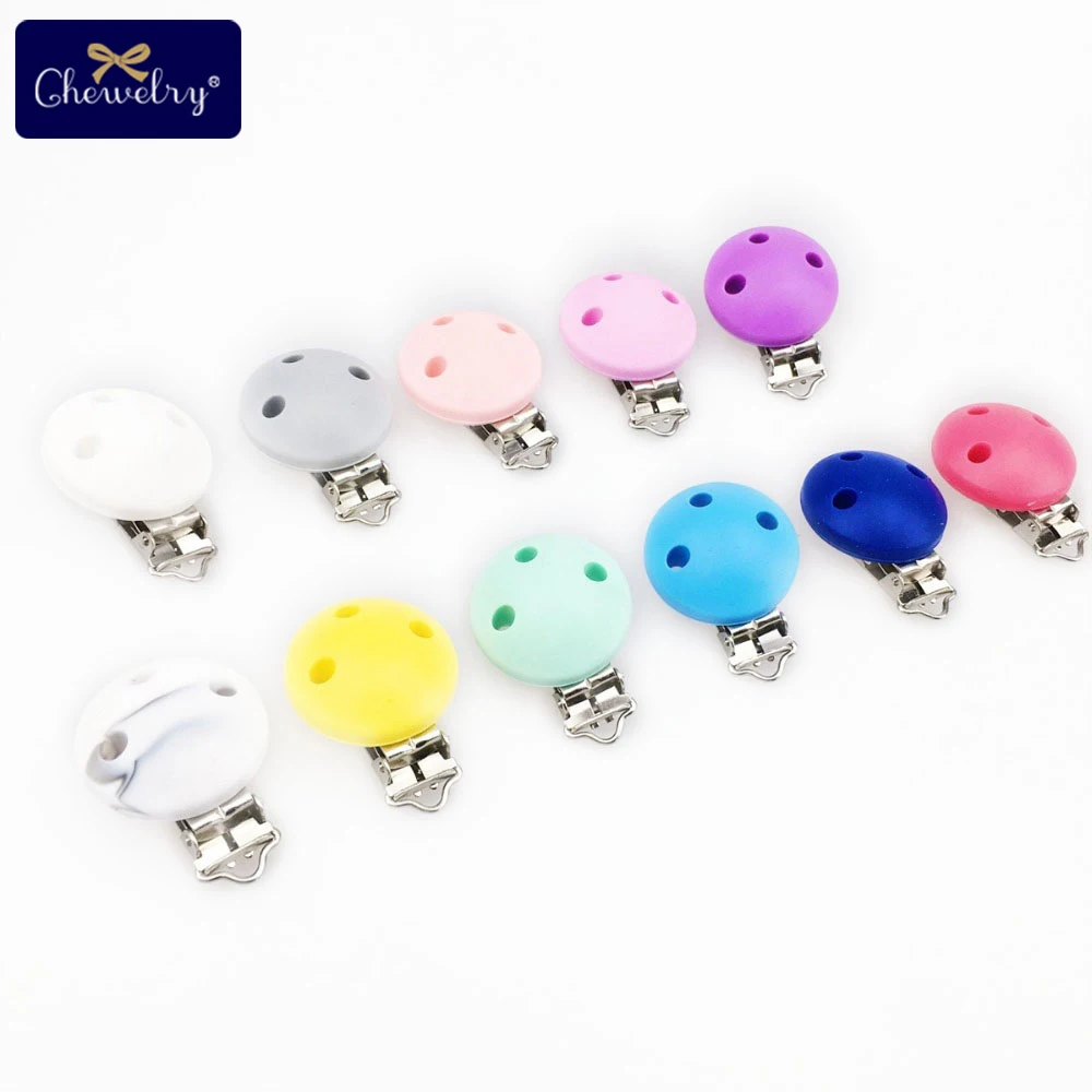 

20pc Baby Silicone Pacifier Clip Food Grade Perle Silicone Bead Teething Nipple Holder Nursing Baby Teether Children'S Goods Toy