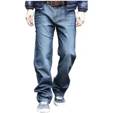 Мешковатые джинсы в стиле хип-хоп, мужские джинсовые свободные штаны в стиле хип-хоп, джинсы в стиле рэпер для мальчиков, модные брендовые джинсы больших размеров 28-44