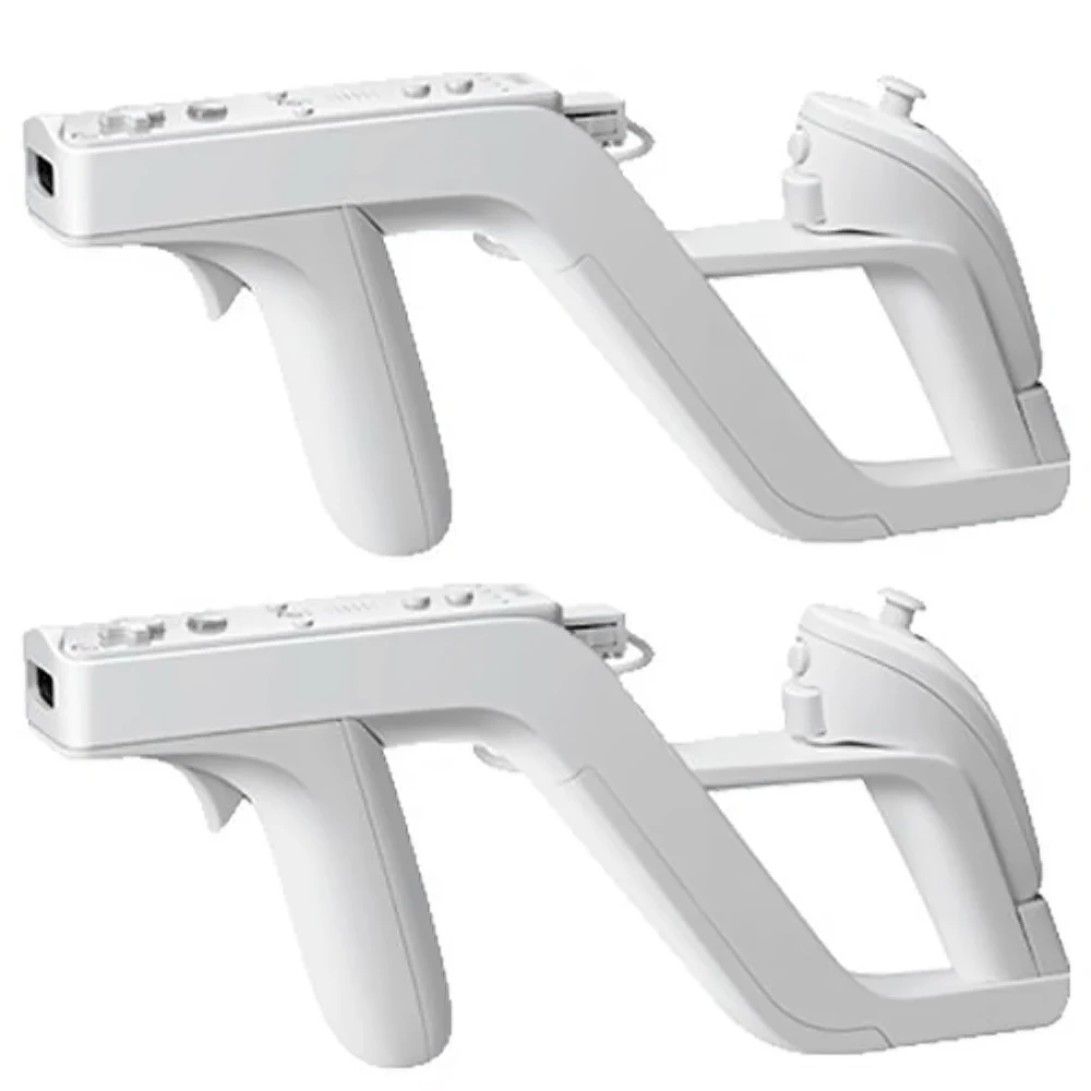 

2Pcs/Lot Zapper Detachable Shooting Gun for Nintend Wii Remote Left/Right Remote Controllers Joysticks Wii Game Accessories
