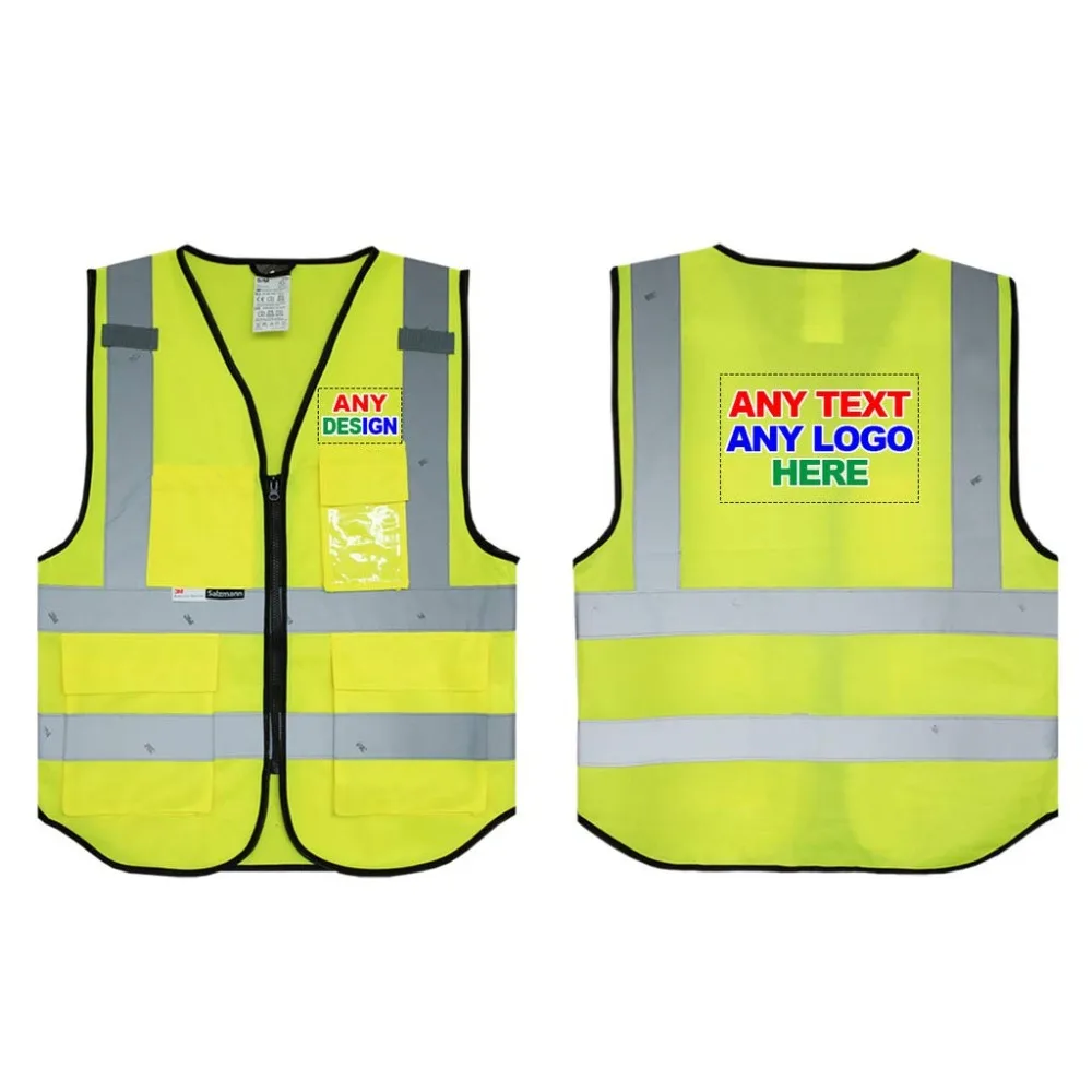 

Personalised Salzmann 3M Multi-Pocket Working Vest with Full-Color Custom Imprint
