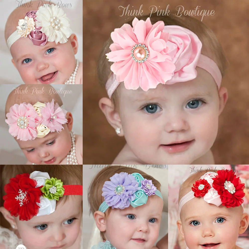 Newborn Toddler Kids Headband Baby Girl Headwear Bow Flower HairBand Accessories