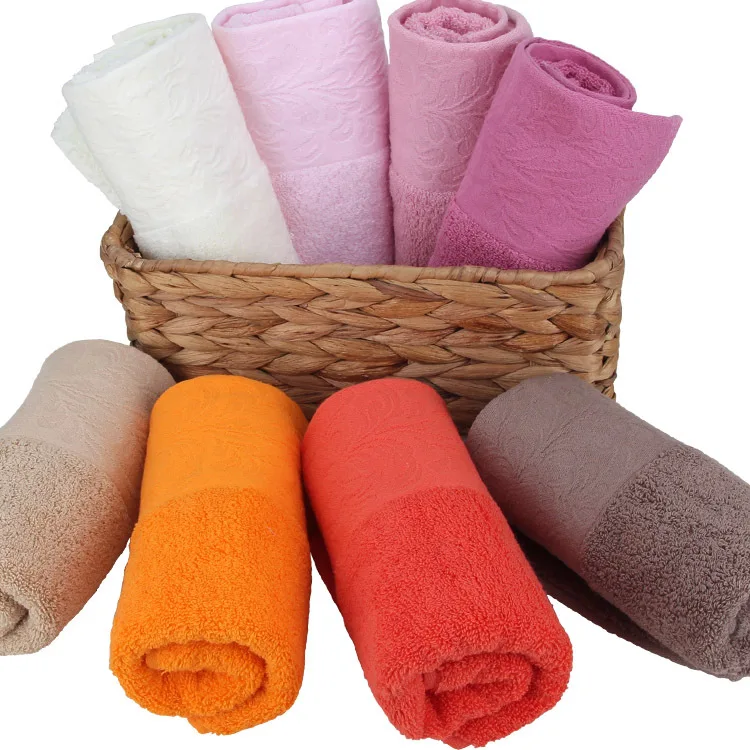 

Cotton Adult Towels Home Textile Camping Sport Beach Hand Towel Children Face Towel Bathroom 34*74cm serviette toallas 1PC/2PCS