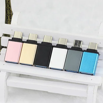 

1000pcs/lot Metal USB 3.1 Type C Male to USB 3.0 A Female Converter Adapter Type C OTG Function For Macbook Google Chromebook.