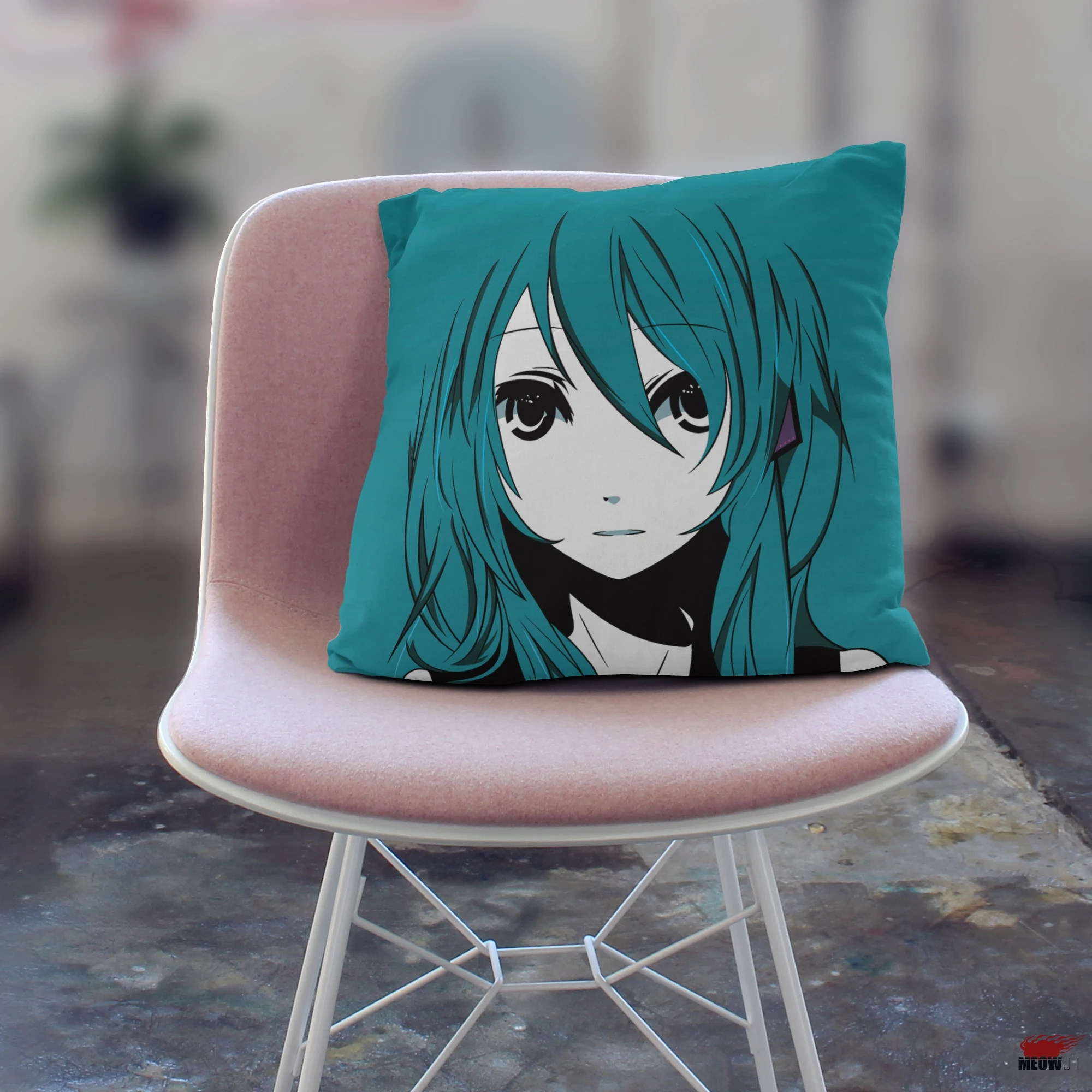 

Hot Anime Pillow Cover Multi Size Super Cute Hatsune Miku Throw Pillow Case Free Shipping